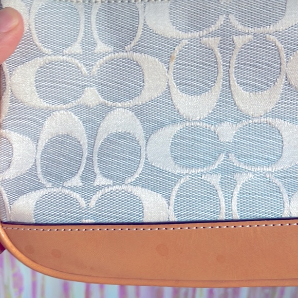 Coach small icy blue shoulder bag trendy y2k vintage - Picture 4 of 4